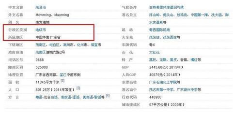 茂名属于东莞吗