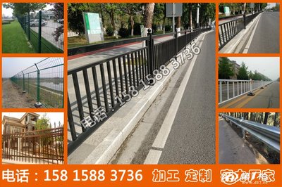 梅州街道非机动车分隔栅 供应市政铁栏杆 茂名现货人行道防护栏